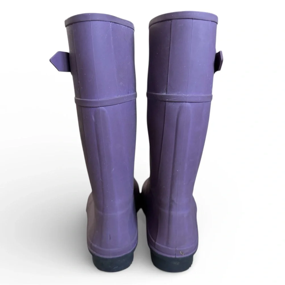 Kamik Kids Waterproof Rubber Rain Boots Buckle Winter Outdoor Purple Size 4